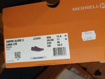 barefoot 46 (45), Merrell vapor glove 3 luna ltr black - 8