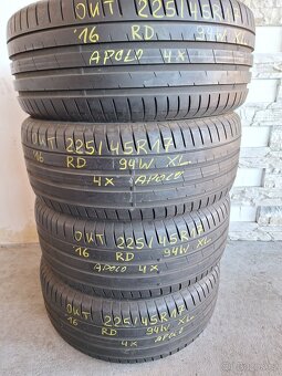 Prodám letní pneu 225/45/17 - 8