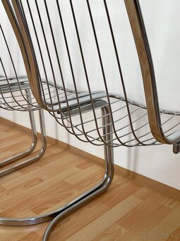 vintage chairs chromové židle Gastone Rinaldi - 8