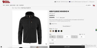 Outdoorová merino mikina Fjallraven Keb Fleece Jacket M šedá - 8