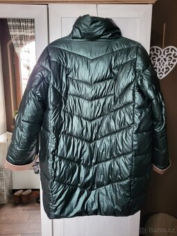 BUNDA 4XL- TMAVĚ ZELENO-BÉŽOVÁ- MÓDNÍ - 8