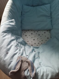 Proutěný koš pro miminko s vybavením - 8