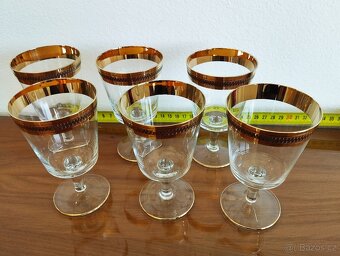Zlacené skleničky a misky předválečné - 8