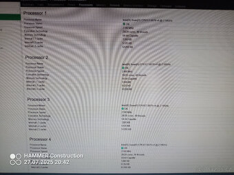 Server HP Proliant DL580 generace 9, Intel Xeon E7-8870 V4 - 8