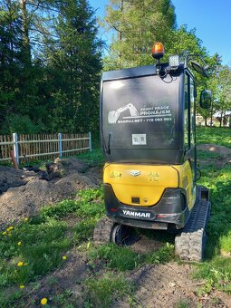 Pronájem minibagru Yanmar Sv18 - 8