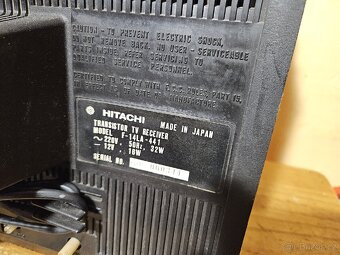 HITACHI F-14la retro TV japan. Solid state - 8