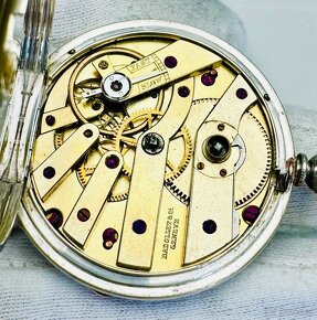 LUXUSNÍ CELO STŘÍBRNÉ KLÍČOVKY BADOLLET & CIE. GENEVE - 8