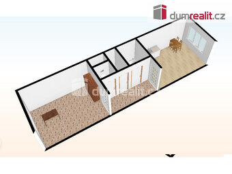 Pěkný byt 2+kk po rekonstrukci, 44 m2, OV, 1.p (2NP), cihla, - 8