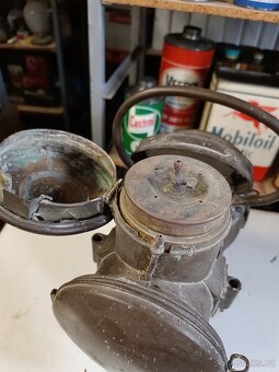 Velká karbidové lampa Bleriot 1900, nález necisteno - 8