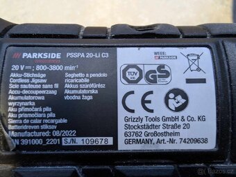 Parkside Aku utahovák na kola 1/2" ,4ah, nabíječka - 8