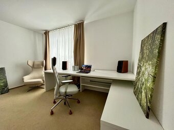 Pronájem moderního prostorného bytu 4+kk se zahradou u lesa - 8