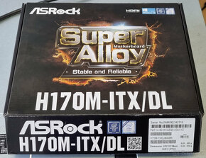 AsRock H170M-ITX/DL, Intel Core i3-7100, 16GB DDR4 ECC RAM - 8