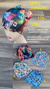 Nové čepice jarní, zimní, podzimní VÝPRODEJ - 8
