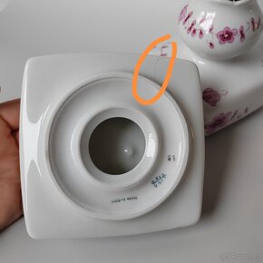 Kouzelný porcelánovy váza a popelník od manufaktury Lichte - 8
