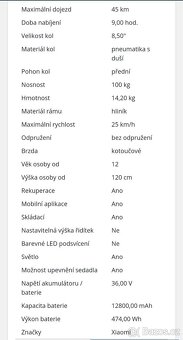 Elektrická koloběžka Xiaomi Mi Electric Scooter Pro 2 - 8