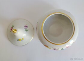 Starožitná porcelánová cukřenka Míšeň - Meissen - 8