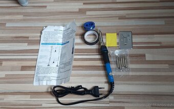 Mikropájka 230V/60W, s výměnnými hroty+cín+držák. - 8