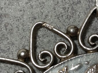 Velká stříbrná mince - tolar Marie Terezie v rámečku, PUNC - 8