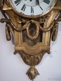 Bronzové zlacené hodiny - 8