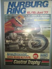 Plakát Nürburg Ring 1977 Motocykl plagát motorka - 8