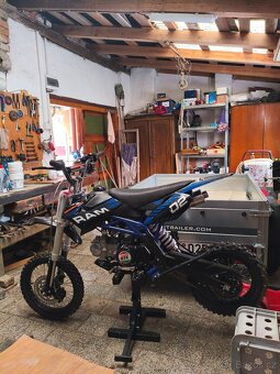 Pitbike 125ccm,4- takt, po výměně pístní sady ,super stav - 8