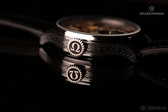 Exkluzivní starožitné skeletové hodinky OMEGA 1915 - 8