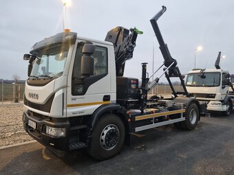 NOVÉ IVECO 180E28 RUKA HIAB 138 + NOSIČ KONTEJNERU 10T - 8