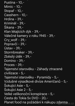 DVD filmy dokumenty, horory, akční, thriller, sci-fi - 8