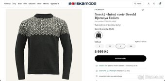 Vlněný svetr Devold Bjornoya Wool Sweater - 8