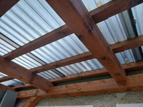 Dřevěná pergola, přístřešek - 8