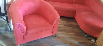 Rohová sedačka+křeslo - 8