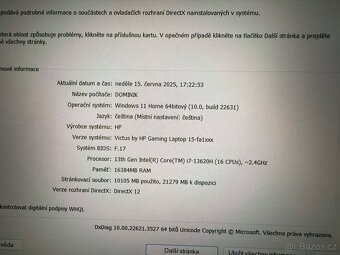 Herní Notebook HP Victus 15-fa 1634nc - 8