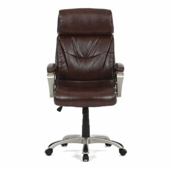 Kancelářské křeslo, hnědá ekokůže, KA-Y284 BR - 8