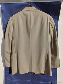 Oblek S/ 165 - 170 cm. Decentní khaki.TOP stav. - 8