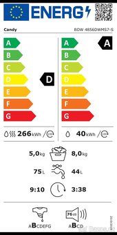 Pračka se sušičkou CANDY ROW 4856DWMS7-S - 8