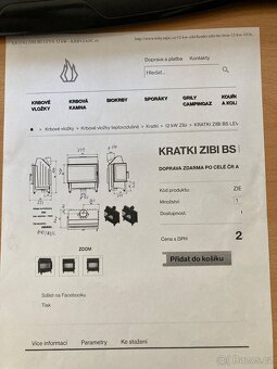 Krbová vložka Kratki Zibi BS 12kW levá + příslušenství - 8