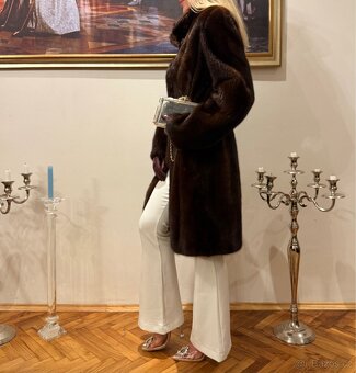 Luxusní norkový kožich - 8