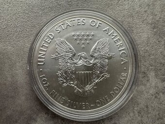 6 ks 1 Oz stříbrná mince American Eagle - starý motiv orla - 8