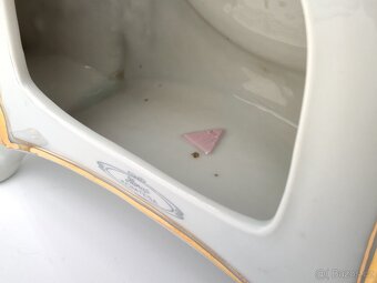 Krásné staré luxusní porcelánové torzo hodin Royal Dux - 8