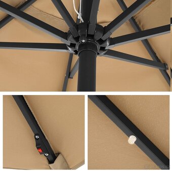 Nový slunečník s LED osvětlením 270245 cm - 8