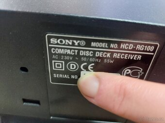 Hifi věž Sony HCD-RG100, 2 reproduktory, ovladač, 55 W - 8