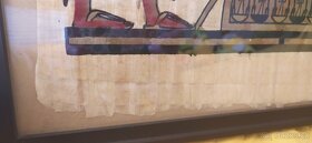 Obrazy malované na papyrus zarámované - 8