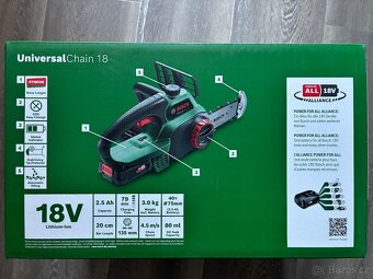NOVÁ řetězová pila Bosch UniversalChain 18 (s baterií) - 8