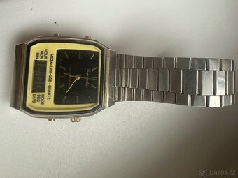 Retro hodinky mechanicke a quartz kombinace - 8