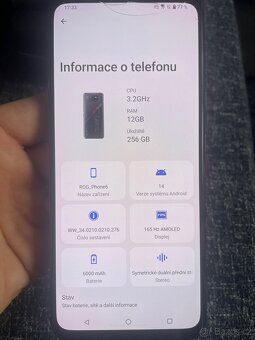 Telefon Asus ROG Phone 6 + komplet herní příslušenství - 8