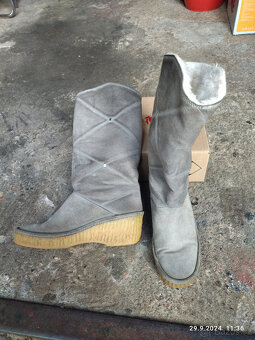 Dámské kožené kozačky vel. 39 - 8