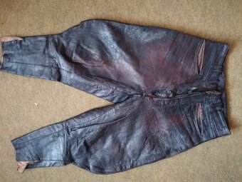 Retro kožené kalhoty - 8