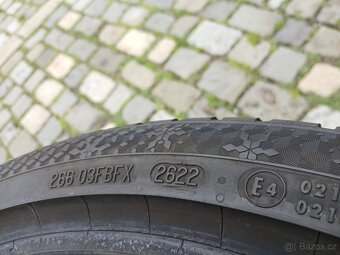 4ks zimních pneumatik CONTINENTAL 225/40R18 92V 90% DOT2022 - 8