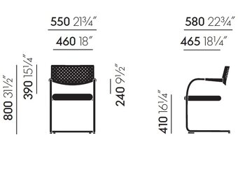Kancelářská židle - Vitra Visavis (PC 8 600,-) 4ks - 8