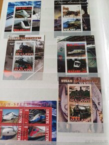 predám známky - vlaky - Malawi - 8